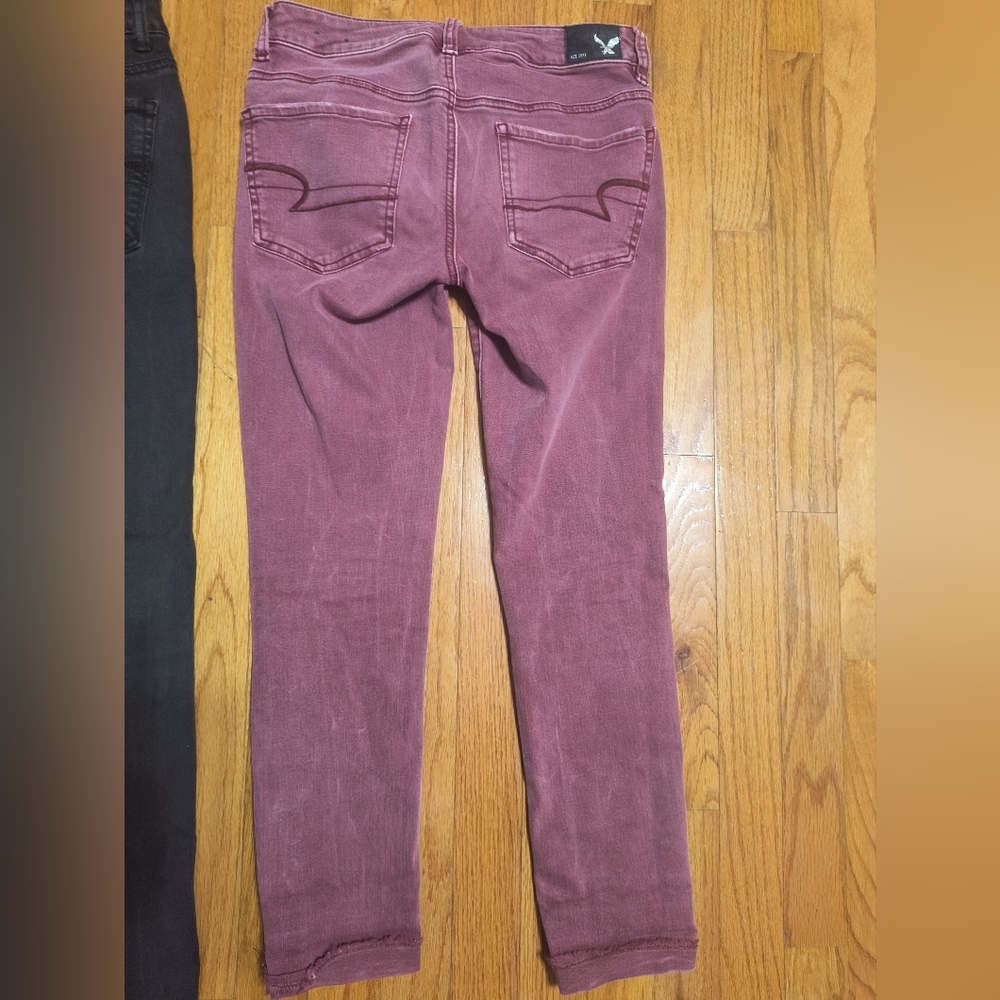 3 Pairs Of American Eagle Skinny/Cropped Skinny Jeans, Women's Size 2 Regular - Picture 13 of 16